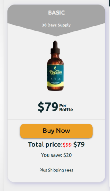 Keyslim drop Buy 1 Bottle